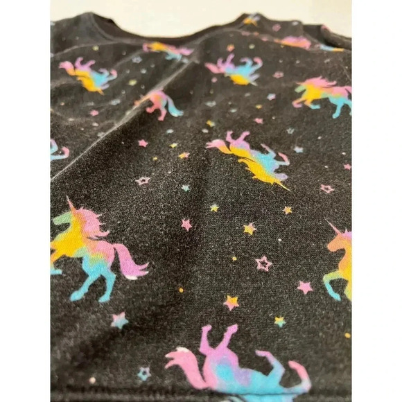 GARANIMALS sweatshirt black with unicorns 3T - Picture 2 of 4
